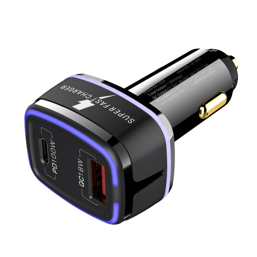 Kup Încărcător auto Blitzwolf BW-SD8, USB, USB-C, 100W (negru) - BLZ453BLK - {ean13} - Sklep Home Screen