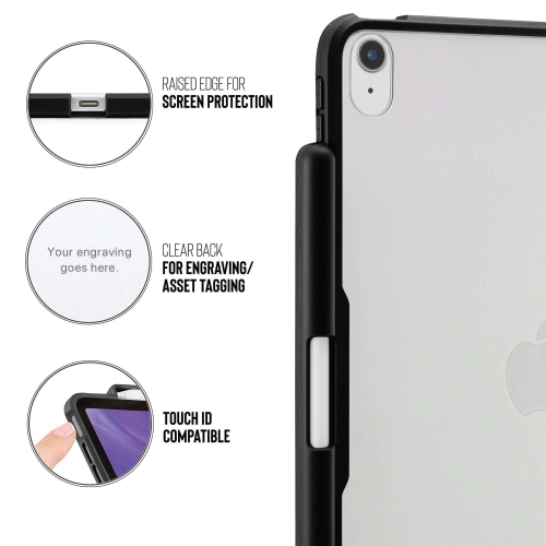 Kup Etui Pipetto Origami No3 Pencil Case Apple iPad Air 10.9 2020/2022 (4. a 5. generace) / iPad Air 11 2024 (6. generace) (černý) - PIP022BLK - {ean13} - Sklep Home Screen
