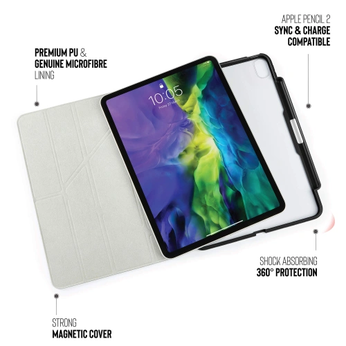 Kup Etui Pipetto Origami No3 Pencil Case Apple iPad Air 10.9 2020/2022 (4. a 5. generace) / iPad Air 11 2024 (6. generace) (černý) - PIP022BLK - {ean13} - Sklep Home Screen