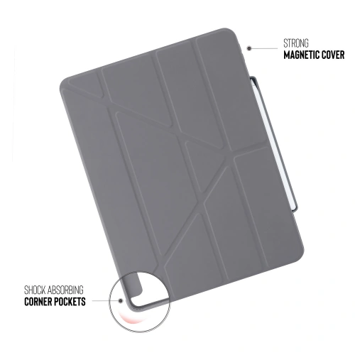 Kup Etui Pipetto Origami No3 Pencil Case Apple iPad Air 10.9 2020/2022 (4. a 5. generace) / iPad Air 11 2024 (6. generace) (tmavě šedá) - PIP023GRY - {ean13} - Sklep Home Screen