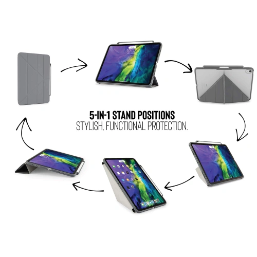 Kup Etui Pipetto Origami No3 Pencil Case Apple iPad Air 10.9 2020/2022 (4. a 5. generace) / iPad Air 11 2024 (6. generace) (tmavě šedá) - PIP023GRY - {ean13} - Sklep Home Screen