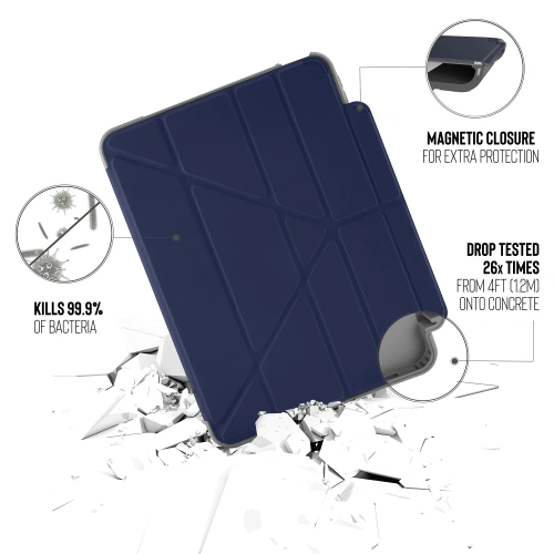 Kup Etui Pipetto Origami No2 Pencil Shield Apple iPad Air 10.9 2020/2022 (4. a 5. generace) / iPad Air 11 2024 (6. generace) (námořnická modř) - PIP024NAV - {ean13} - Sklep Home Screen