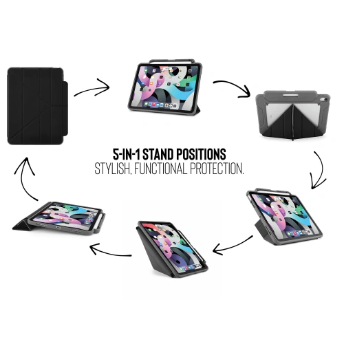 Kup Etui Pipetto Origami No2 Pencil Shield Apple iPad Air 10.9 2020/2022 (4. i 5. generacji) / iPad Air 11 2024 (6. generacji) (czarny) - PIP025BLK - {ean13} - Sklep Home Screen