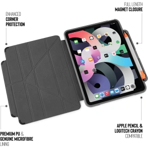 Kup Etui Pipetto Origami No2 Pencil Shield Apple iPad Air 10.9 2020/2022 (4. i 5. generacji) / iPad Air 11 2024 (6. generacji) (czarny) - PIP025BLK - {ean13} - Sklep Home Screen