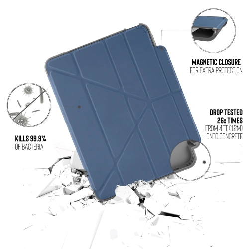 Kup Etui Pipetto Origami No2 Pencil Shield Apple iPad Air 10.9 2020/2022 (4. a 5. generace) / iPad Air 11 2024 (6. generace) (námořnická modř) - PIP026NAV - {ean13} - Sklep Home Screen
