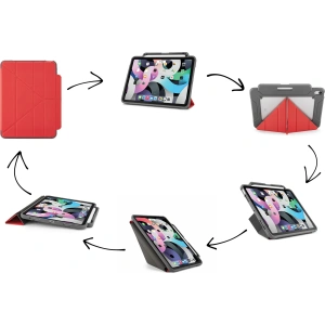 Kup Etui Pipetto Origami No2 Pencil Shield Apple iPad Air 10.9 2020/2022 (a 4-a și a 5-a generație) / iPad Air 11 2024 (a 6-a generație) (roșu) - PIP027RED - {ean13} - Sklep Home Screen