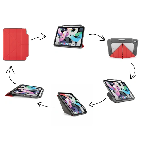 Kup Etui Pipetto Origami No2 Pencil Shield Apple iPad Air 10.9 2020/2022 (4. és 5. generáció) / iPad Air 11 2024 (6. generáció) (piros) - PIP027RED - {ean13} - Sklep Home Screen