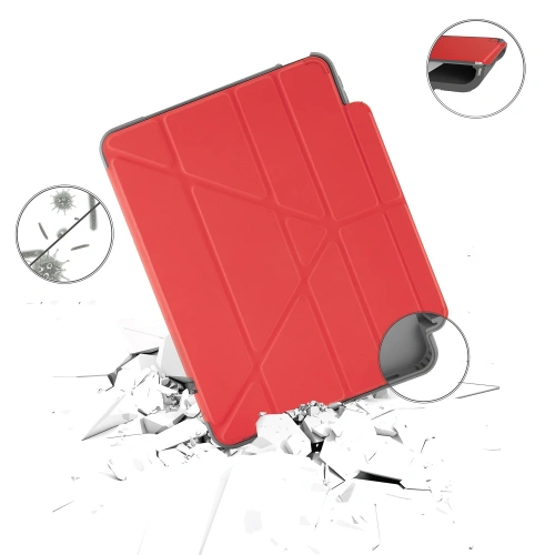 Kup Etui Pipetto Origami No2 Pencil Shield Apple iPad Air 10.9 2020/2022 (4. és 5. generáció) / iPad Air 11 2024 (6. generáció) (piros) - PIP027RED - {ean13} - Sklep Home Screen