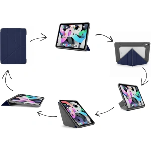 Kup Etui Pipetto Origami No2 Shield Apple iPad Air 10.9 2020/2022 (4. i 5. generacji) / iPad Air 11 2024 (6. generacji) (granatowe) - PIP028NAV - {ean13} - Sklep Home Screen