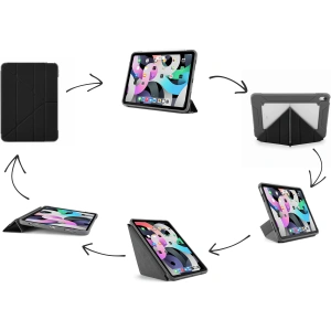 Kup Etui Pipetto Origami No2 Shield Apple iPad Air 10.9 2020/2022 (a 4-a și a 5-a generație) / iPad Air 11 2024 (a 6-a generație) (negru) - PIP029BLK - {ean13} - Sklep Home Screen