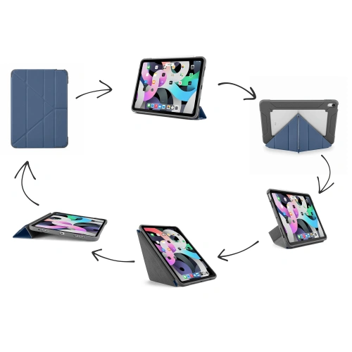 Kup Etui Pipetto Origami No2 Shield Apple iPad Air 10.9 2020/2022 (4. a 5. generace) / iPad Air 11 2024 (6. generace) (námořnická modř) - PIP030NAV - {ean13} - Sklep Home Screen