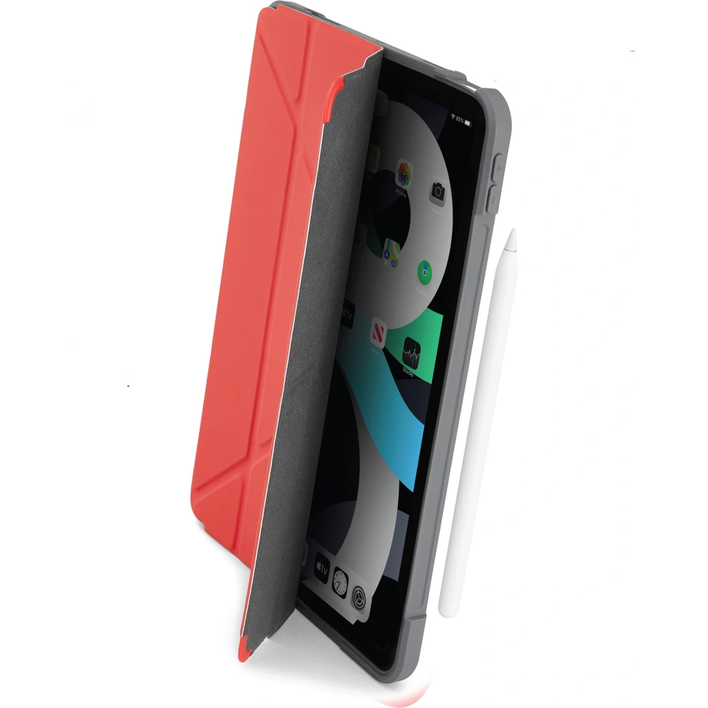 Etui Pipetto Origami Apple iPad Air 10.9 2020/2022 (4. i 5. generacji) / iPad Air 11 2024 (6. generacji) (czerwony)