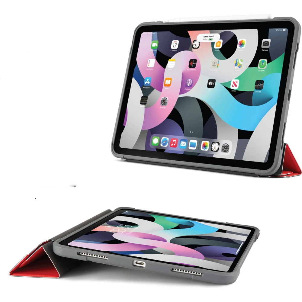 Etui Pipetto Origami Apple iPad Air 10.9 2020/2022 (4. i 5. generacji) / iPad Air 11 2024 (6. generacji) (czerwony)