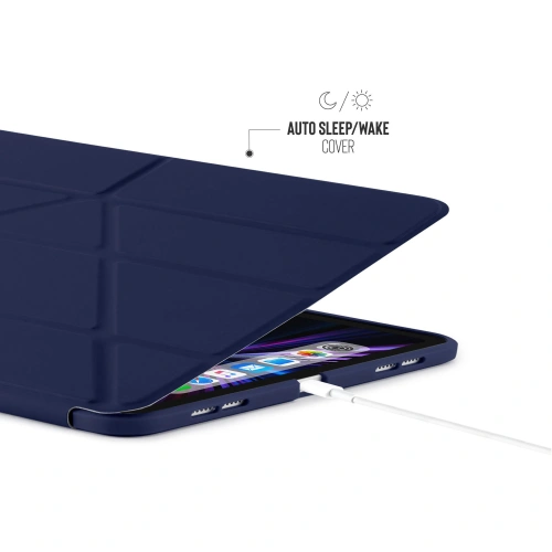 Kup Etui Pipetto Origami No1 Original TPU Apple iPad Pro 11 2018/2020/2021 (1., 2. și 3. generație) (bleu închis) - PIP033NAV - {ean13} - Sklep Home Screen