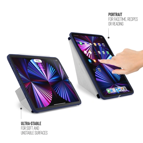 Kup Etui Pipetto Origami No1 Original TPU Apple iPad Pro 11 2018/2020/2021 (1., 2. și 3. generație) (bleu închis) - PIP033NAV - {ean13} - Sklep Home Screen