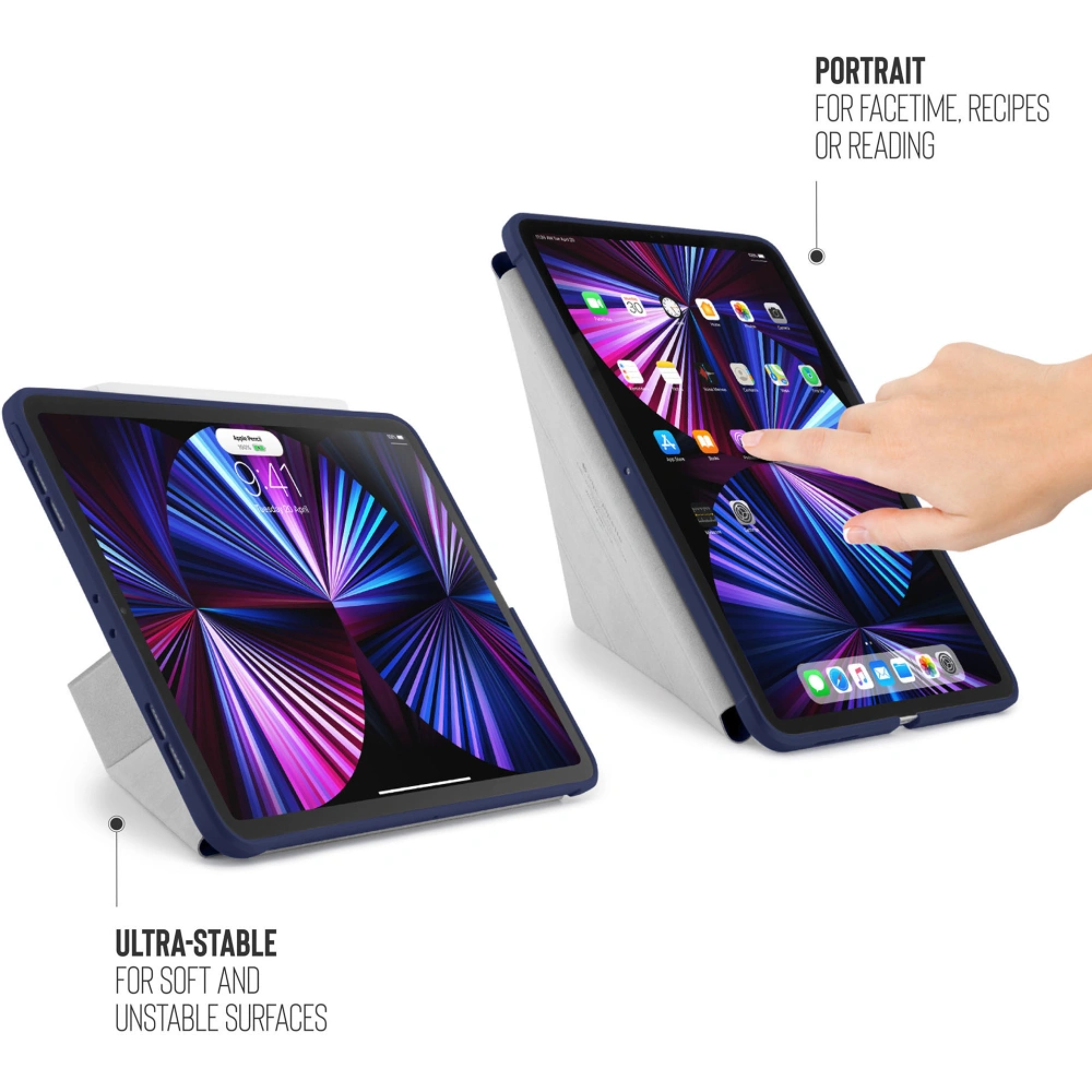 Etui Pipetto Origami No1 Original TPU Apple iPad Pro 11 2018/2020/2021 (1., 2. i 3. generacji) (granatowe)