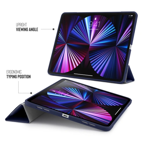 Kup Etui Pipetto Origami No1 Original TPU Apple iPad Pro 11 2018/2020/2021 (1., 2. și 3. generație) (bleu închis) - PIP033NAV - {ean13} - Sklep Home Screen