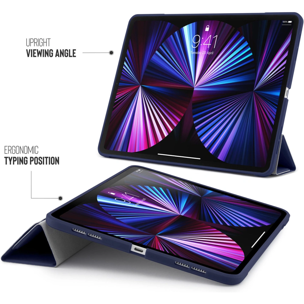 Etui Pipetto Origami No1 Original TPU Apple iPad Pro 11 2018/2020/2021 (1., 2. i 3. generacji) (granatowe)