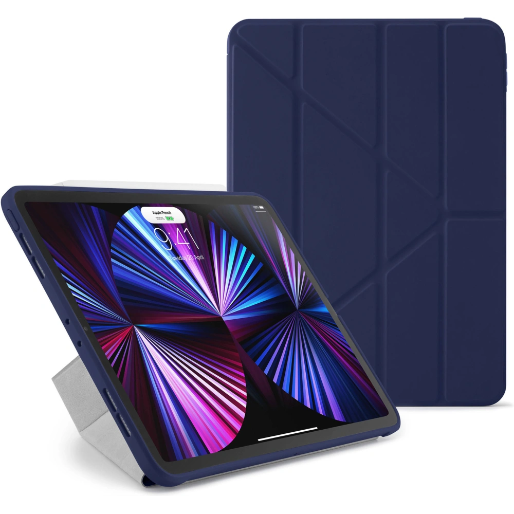 Etui Pipetto Origami No1 Original TPU Apple iPad Pro 11 2018/2020/2021 (1., 2. i 3. generacji) (granatowe)