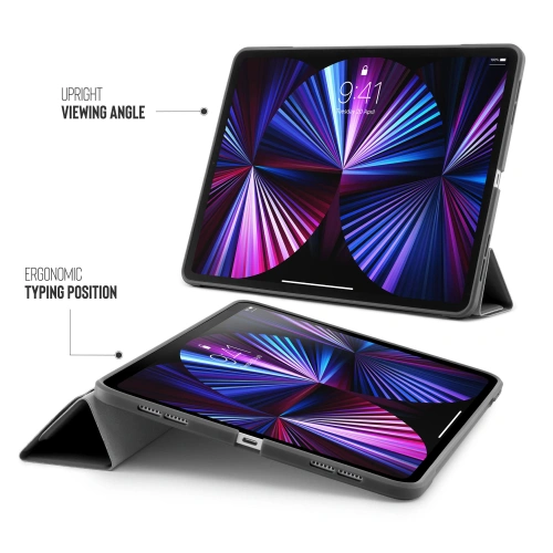 Kup Etui Pipetto Origami No1 Original TPU Apple iPad Pro 11 2018/2020/2021 (1., 2. și 3. generație) (gri închis) - PIP035GRY - {ean13} - Sklep Home Screen