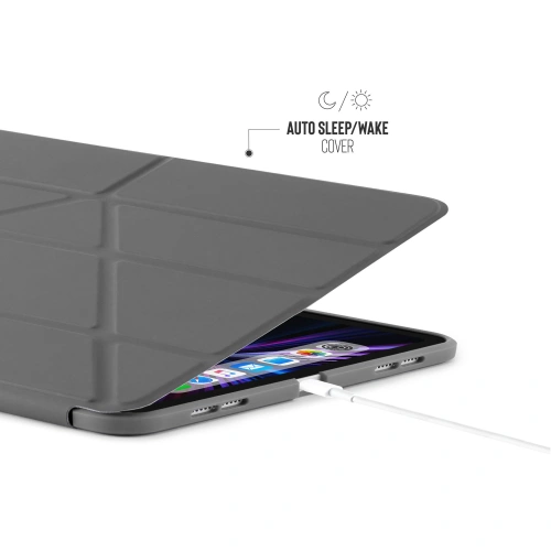 Kup Etui Pipetto Origami No1 Original TPU Apple iPad Pro 11 2018/2020/2021 (1., 2. și 3. generație) (gri închis) - PIP035GRY - {ean13} - Sklep Home Screen