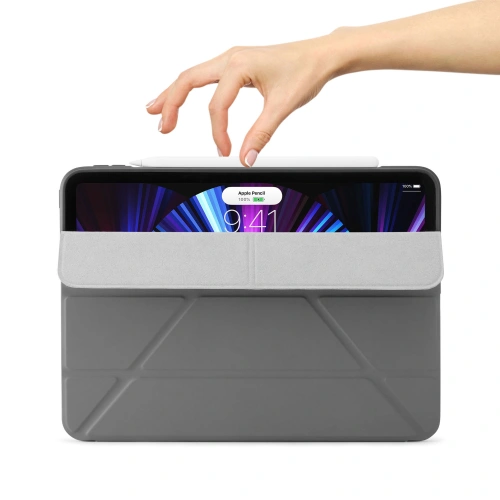 Kup Etui Pipetto Origami No1 Original TPU Apple iPad Pro 11 2018/2020/2021 (1., 2. și 3. generație) (gri închis) - PIP035GRY - {ean13} - Sklep Home Screen
