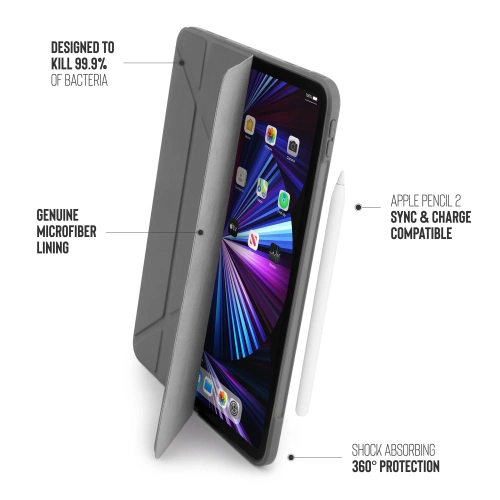 Kup Etui Pipetto Origami No1 Original TPU Apple iPad Pro 11 2018/2020/2021 (1., 2. și 3. generație) (gri închis) - PIP035GRY - {ean13} - Sklep Home Screen
