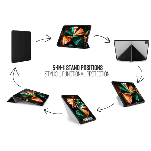 Kup Etui Pipetto Origami No1 Original TPU Apple iPad Pro 12.9 2018/2020/2021 (3., 4. a 5. generace) (černé) - PIP038BLK - {ean13} - Sklep Home Screen