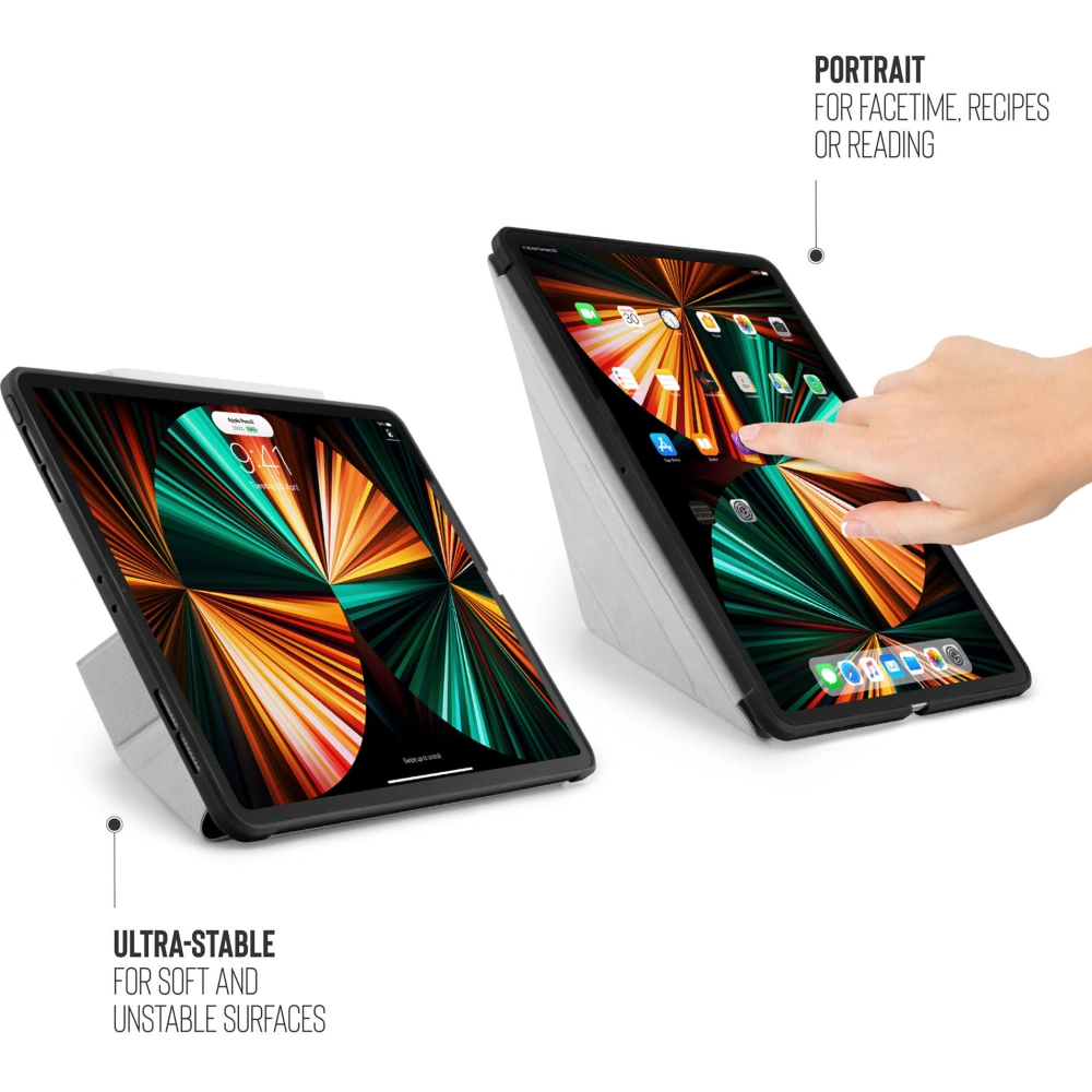 Etui Pipetto Origami No1 Original TPU Apple iPad Pro 12.9 2018/2020/2021 (3., 4. i 5. generacji) (czarny)