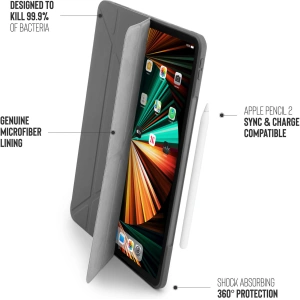 Kup Etui Pipetto Origami No1 Original TPU Apple iPad Pro 12.9 2018/2020/2021 (3., 4. i 5. generacji) (ciemnoszary) - PIP039GRY - {ean13} - Sklep Home Screen