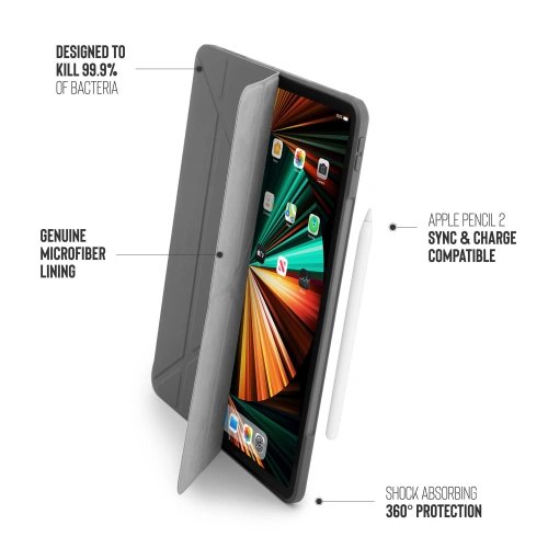 Kup Etui Pipetto Origami No1 Original TPU Apple iPad Pro 12.9 2018/2020/2021 (3., 4. a 5. generace) (tmavě šedá) - PIP039GRY - {ean13} - Sklep Home Screen