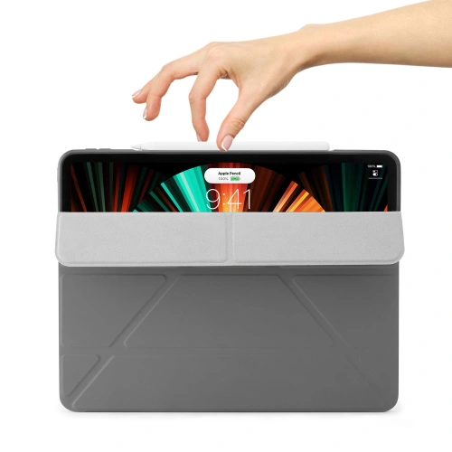Kup Etui Pipetto Origami No1 Original TPU Apple iPad Pro 12.9 2018/2020/2021 (3., 4. a 5. generace) (tmavě šedá) - PIP039GRY - {ean13} - Sklep Home Screen