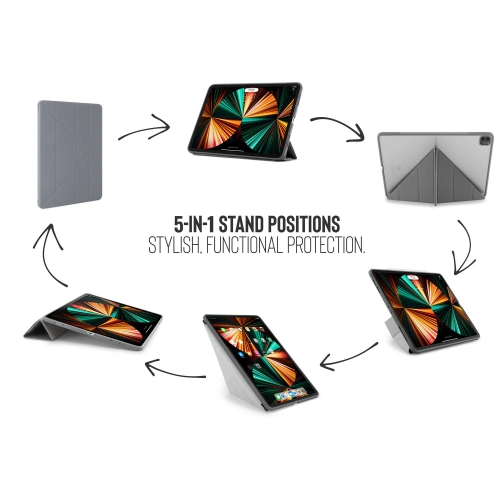 Kup Etui Pipetto Origami No1 Original TPU Apple iPad Pro 12.9 2018/2020/2021 (3., 4. a 5. generace) (tmavě šedá) - PIP039GRY - {ean13} - Sklep Home Screen