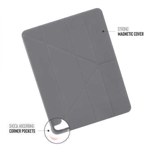 Kup Etui Pipetto Origami No1 Original TPU Apple iPad Pro 12.9 2018/2020/2021 (3., 4. a 5. generace) (tmavě šedá) - PIP039GRY - {ean13} - Sklep Home Screen