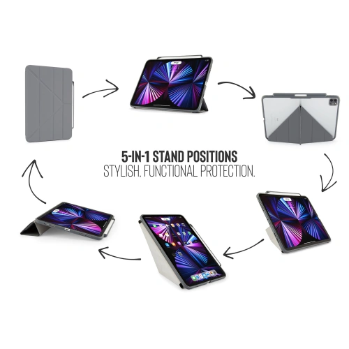 Kup Etui Pipetto Origami No3 Pencil Case Apple iPad Pro 11 2018/2020/2021 (1., 2. i 3. generacji) (ciemnoszary) - PIP037GRY - {ean13} - Sklep Home Screen