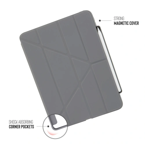 Kup Etui Pipetto Origami No3 Pencil Case Apple iPad Pro 11 2018/2020/2021 (1., 2. i 3. generacji) (ciemnoszary) - PIP037GRY - {ean13} - Sklep Home Screen