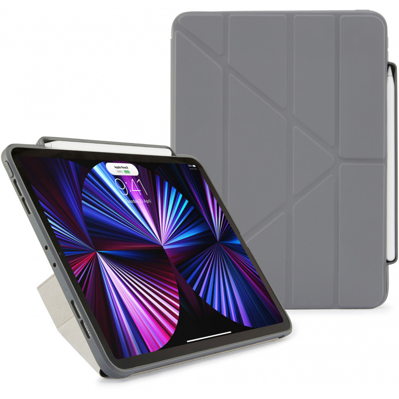 Etui Pipetto Origami No3 Pencil Case Apple iPad Pro 11 2018/2020/2021 (1., 2. i 3. generacji) (ciemnoszary)