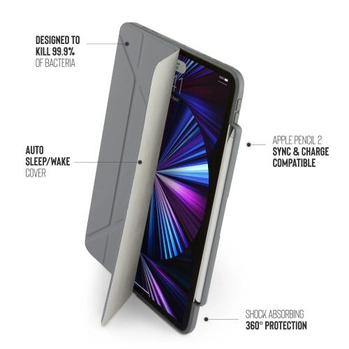 Kup Etui Pipetto Origami No3 Pencil Case Apple iPad Pro 11 2018/2020/2021 (1., 2. i 3. generacji) (ciemnoszary) - PIP037GRY - {ean13} - Sklep Home Screen