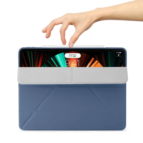 Kup Etui Pipetto Origami No1 Original TPU Apple iPad Pro 12.9 2018/2020/2021 (3., 4. és 5. generáció) (tengerészkék) - PIP040NAV - {ean13} - Sklep Home Screen