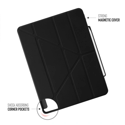 Kup Etui Pipetto Origami No3 Ceruza tároló Apple iPad Pro 12.9 2018/2020/2021 (3., 4. és 5. generáció) (fekete) - PIP042BLK - {ean13} - Sklep Home Screen