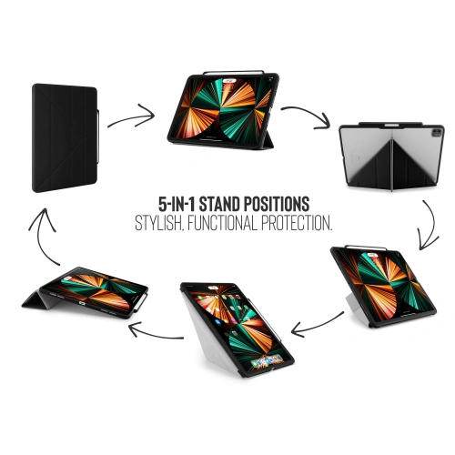 Kup Etui Pipetto Origami No3 Pencil Case Apple iPad Pro 12.9 2018/2020/2021 (3., 4. a 5. generace) (černý) - PIP042BLK - {ean13} - Sklep Home Screen