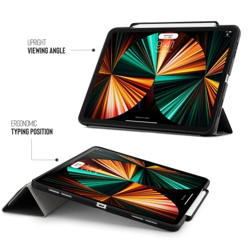 Kup Etui Pipetto Origami No3 Pencil Case Apple iPad Pro 12.9 2018/2020/2021 (3., 4. a 5. generace) (černý) - PIP042BLK - {ean13} - Sklep Home Screen