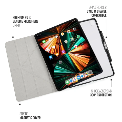 Kup Etui Pipetto Origami No3 Pencil Case Apple iPad Pro 12.9 2018/2020/2021 (3., 4. a 5. generace) (černý) - PIP042BLK - {ean13} - Sklep Home Screen