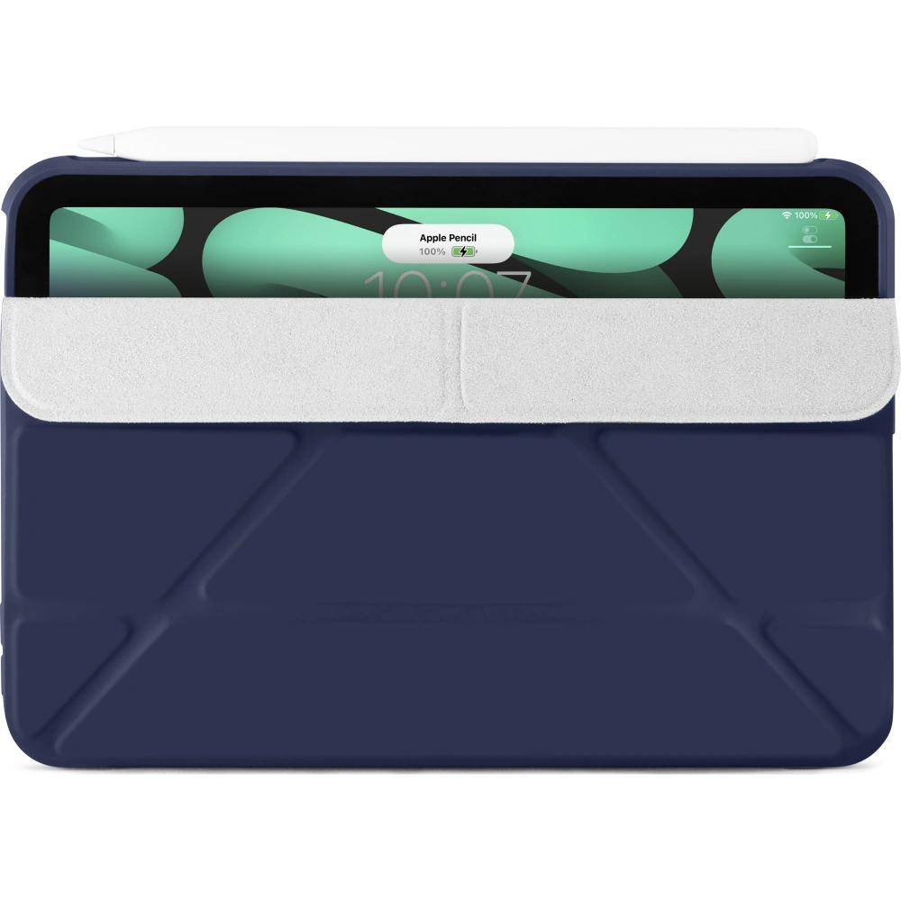 Etui Pipetto Origami No1 Original TPU Apple iPad mini 2021 (6. generacji) / iPad mini 8.3" 2024 (7. generacji) (granatowe)
