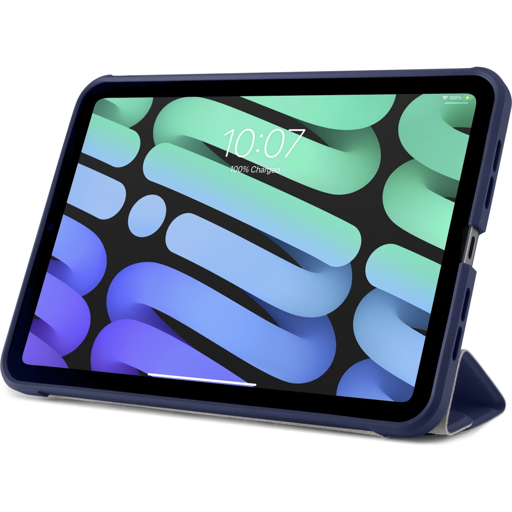 Etui Pipetto Origami No1 Original TPU Apple iPad mini 2021 (6. generacji) / iPad mini 8.3" 2024 (7. generacji) (granatowe)