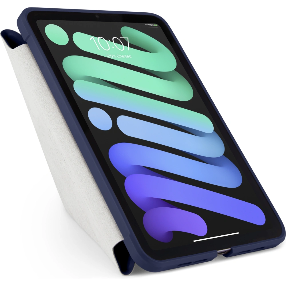 Etui Pipetto Origami No1 Original TPU Apple iPad mini 2021 (6. generacji) / iPad mini 8.3" 2024 (7. generacji) (granatowe)