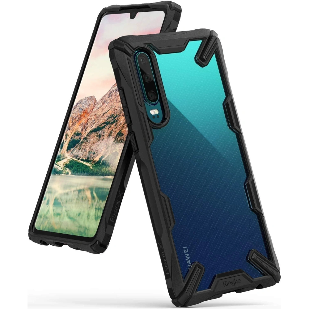 Kup Etui Ringke Fusion-X Huawei P30 Black w najlepszej cenie w Home Screen