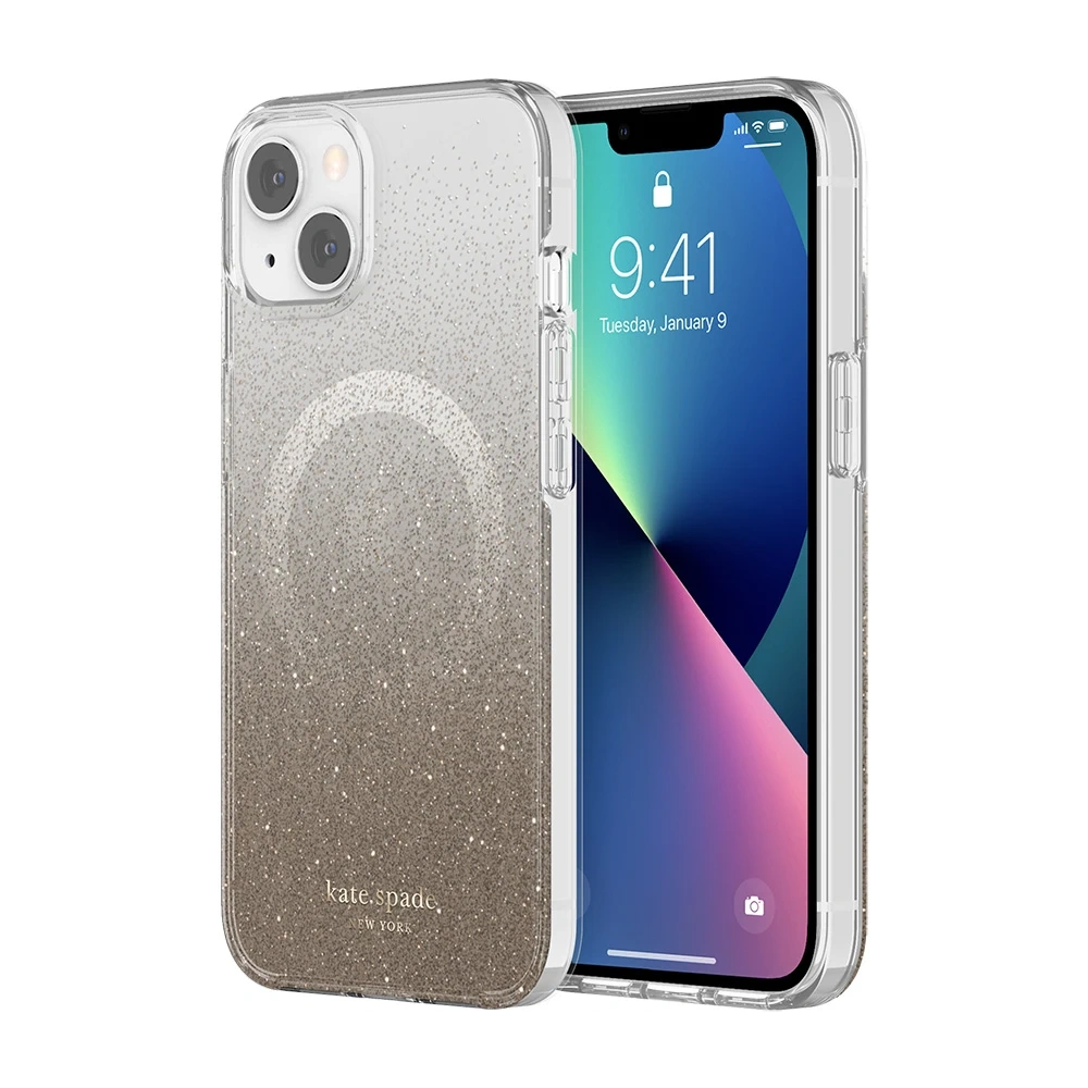 Etui Kate Spade New York MagSafe Apple iPhone 13 (Champagne Ombre Glitter)