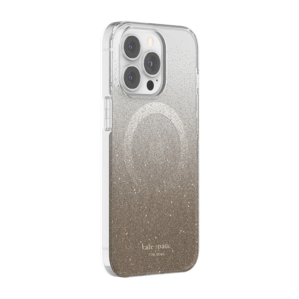 Etui Kate Spade New York MagSafe Apple iPhone 13 Pro (Champagne Ombre Glitter)
