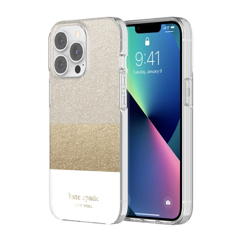 Kup Case Kate Spade New York Hardshell für Apple iPhone 13 Pro (Glitter Block Weiß) - KAT013GLIBLKWHT - {ean13} - Sklep Home Screen